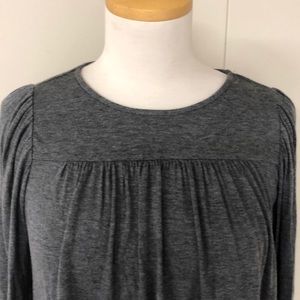 Velvet jersey top with sleeve detail